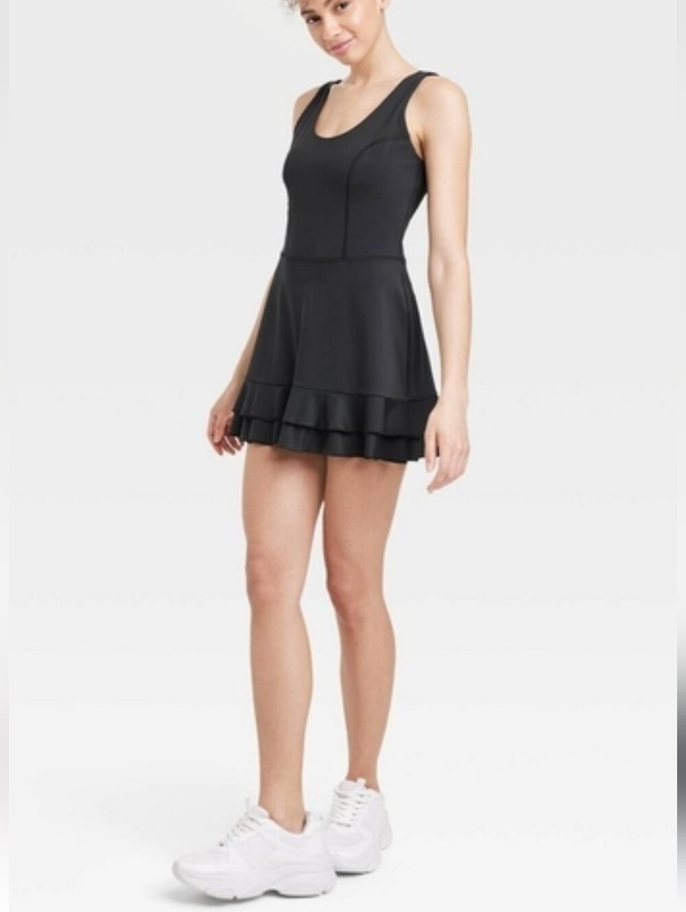 JoyLab black athletic mini dress size XL with built-in shorts